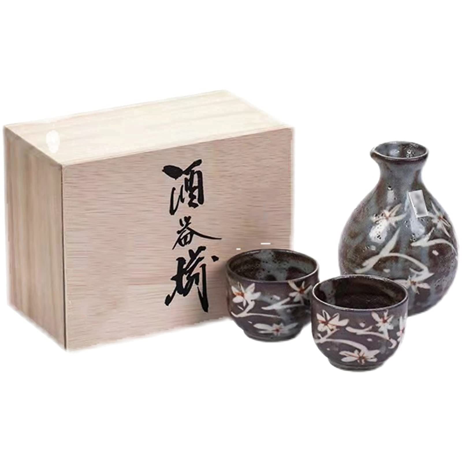 Amazon.co.jp: 日本酒セットには、酒瓶1個と酒器2個が含まれます。陶器 