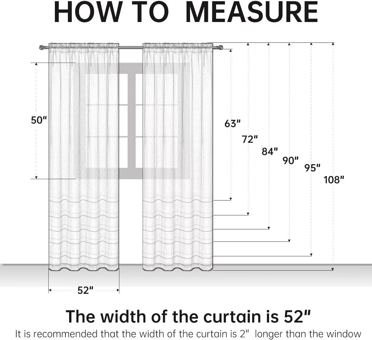 SpaceDresser Orange Sheer Curtains 4 Panels Rod Pocket Semi-Sheer Curtain 108 Inches Long Light Filtering Voile Window Drapes for Bedroom Living Room Kitchen, Each 52W x 108L