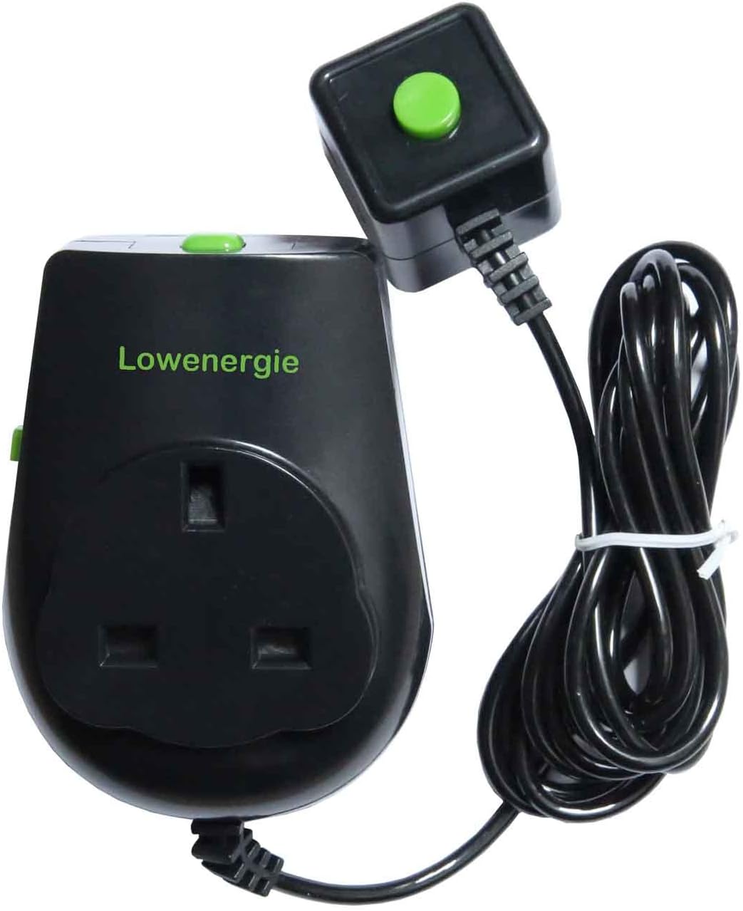 LOWENERGIE Countdown timer switch with remote & PIR Black Conserve