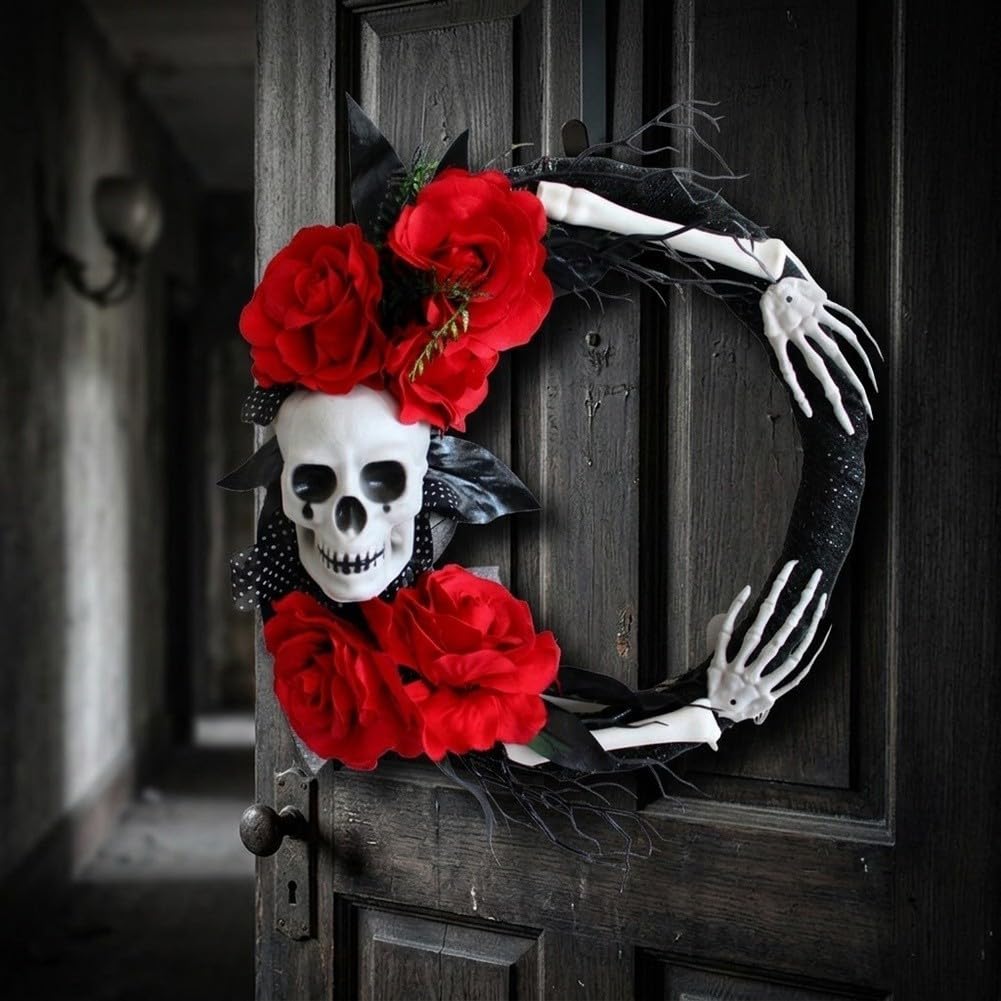 Halloween per decorazione ghirlanda scheletro plastica rami secchi