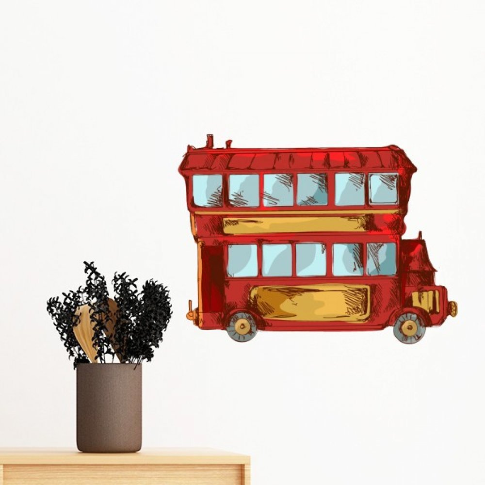 Art mural stickers DIY de style cartoon britannique pour deco de chambre