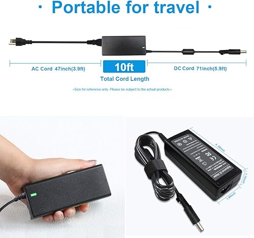 Miniatura 2 de ECHEER 60W Cargador adaptador de CA para portátil Samsung R730 R430 R480 R580 RV511 RV520 NP-QX410 NP305V5A NP350V5C NP-QX411 NP300V5A NP510R5E