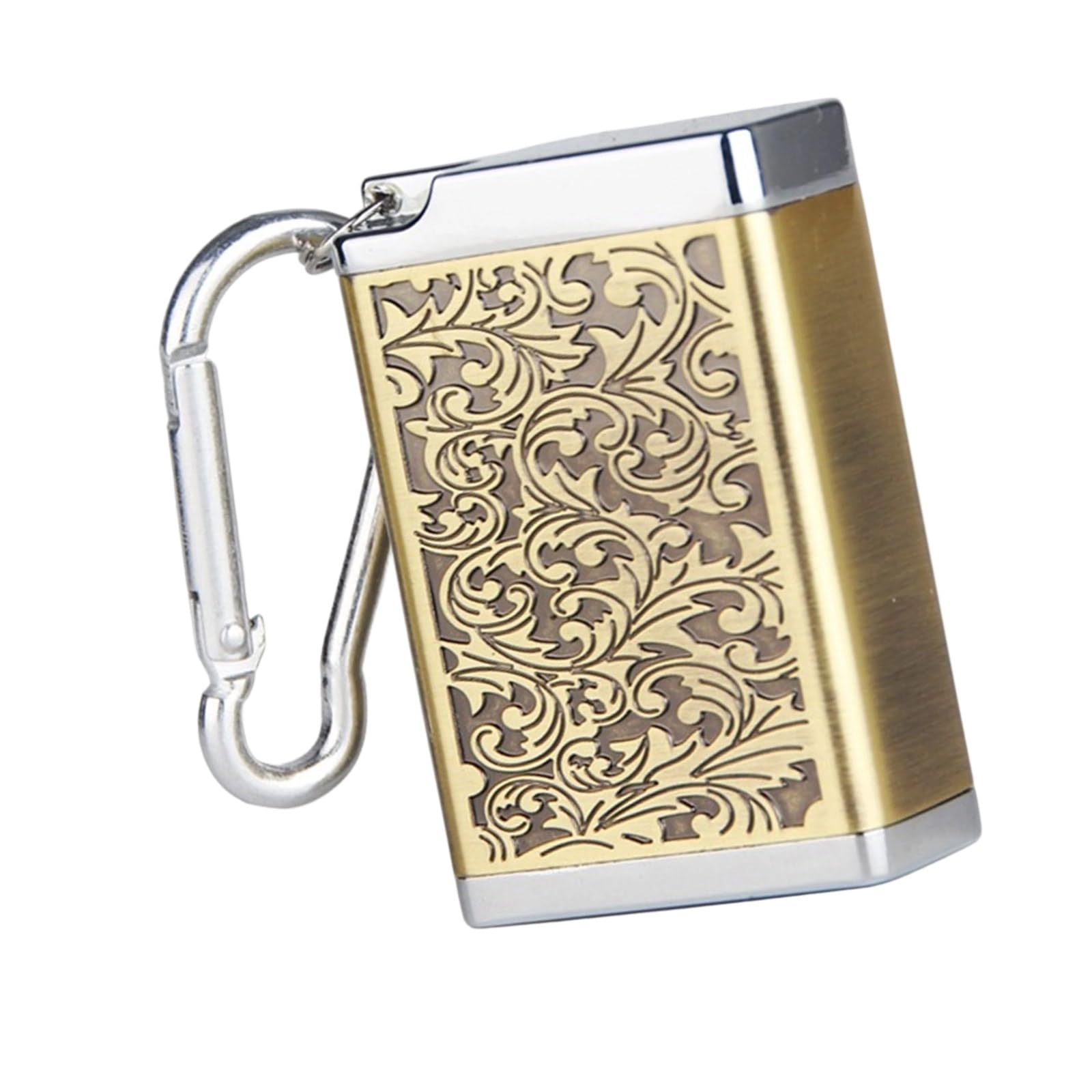 NVOQILIN Metal Keychain Ashtray With Secure Lid Ashes Holder For Outdoor Travel And Daily Commuting Leak Proof Easy To Carry