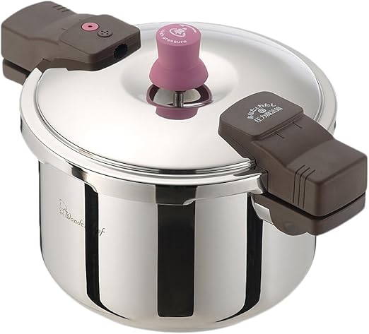 Amazon ワンダーシェフ 圧力鍋 あなたと私の圧力魔法鍋 両手 5 5l 超高圧140kpa ちょりママ かめきちパパの100レシピ本付き Zada55 圧力鍋 オンライン通販