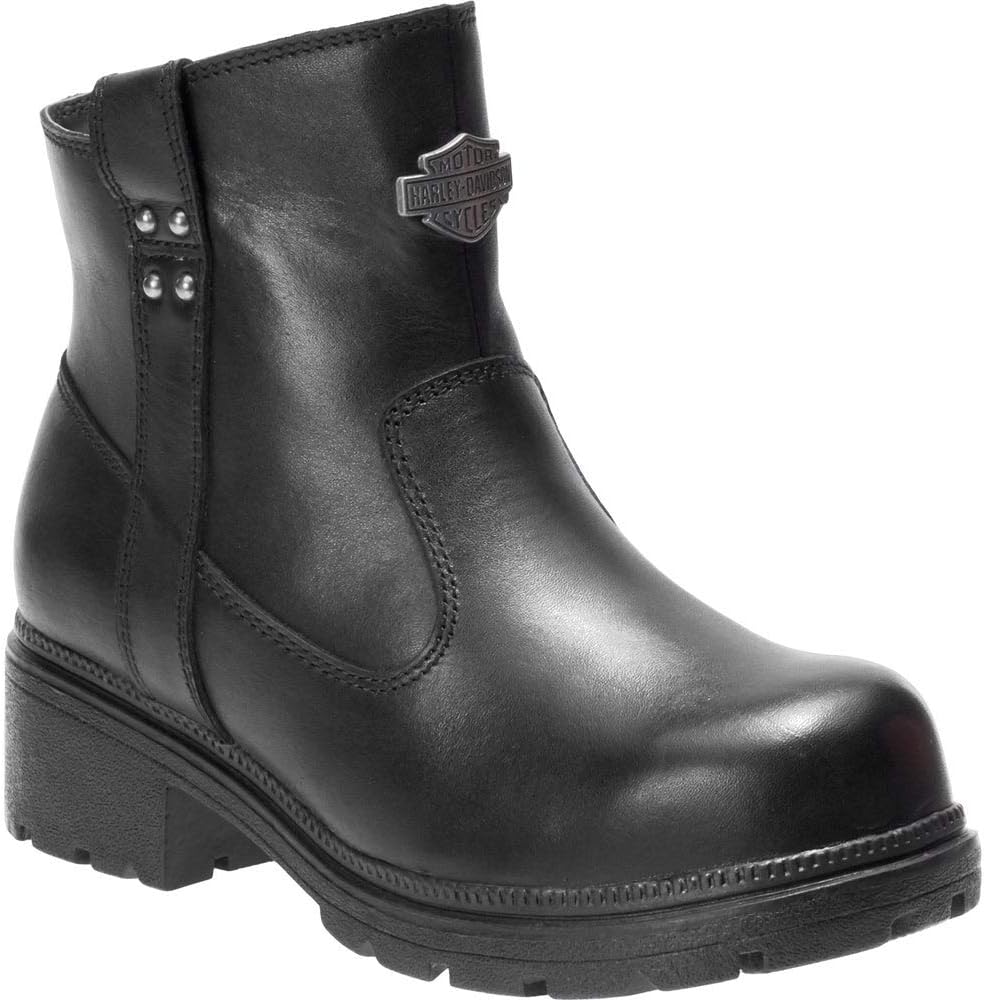 Harley-Davidson Women's Camfield 5-In Leather Motorcycle Safety Boots D84462