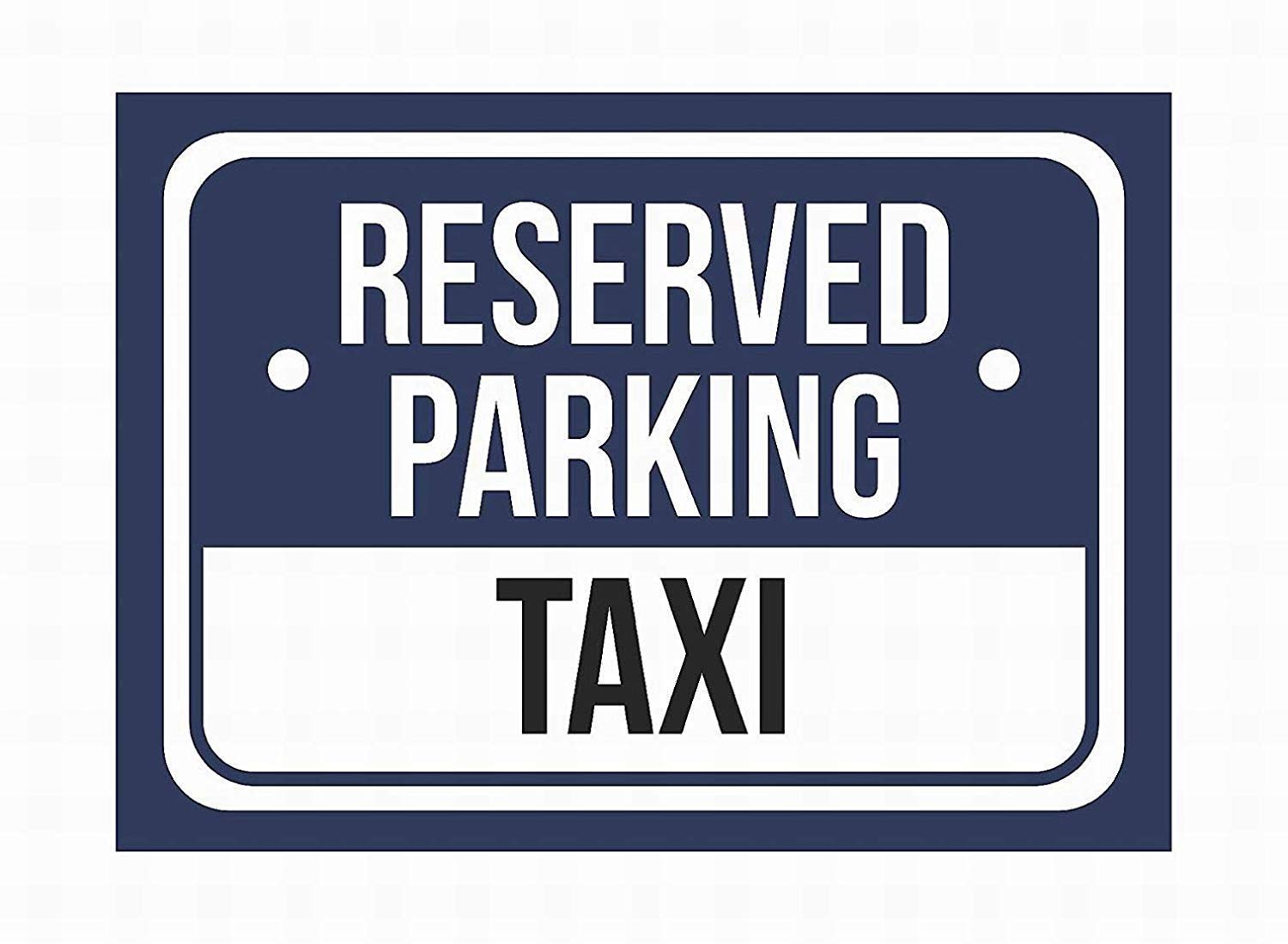 Bioprocess Reserved Parking Taxi Retro Decor Poster Wall Art Tin Sign Decor Metal Sign Poster 8X12 Inches