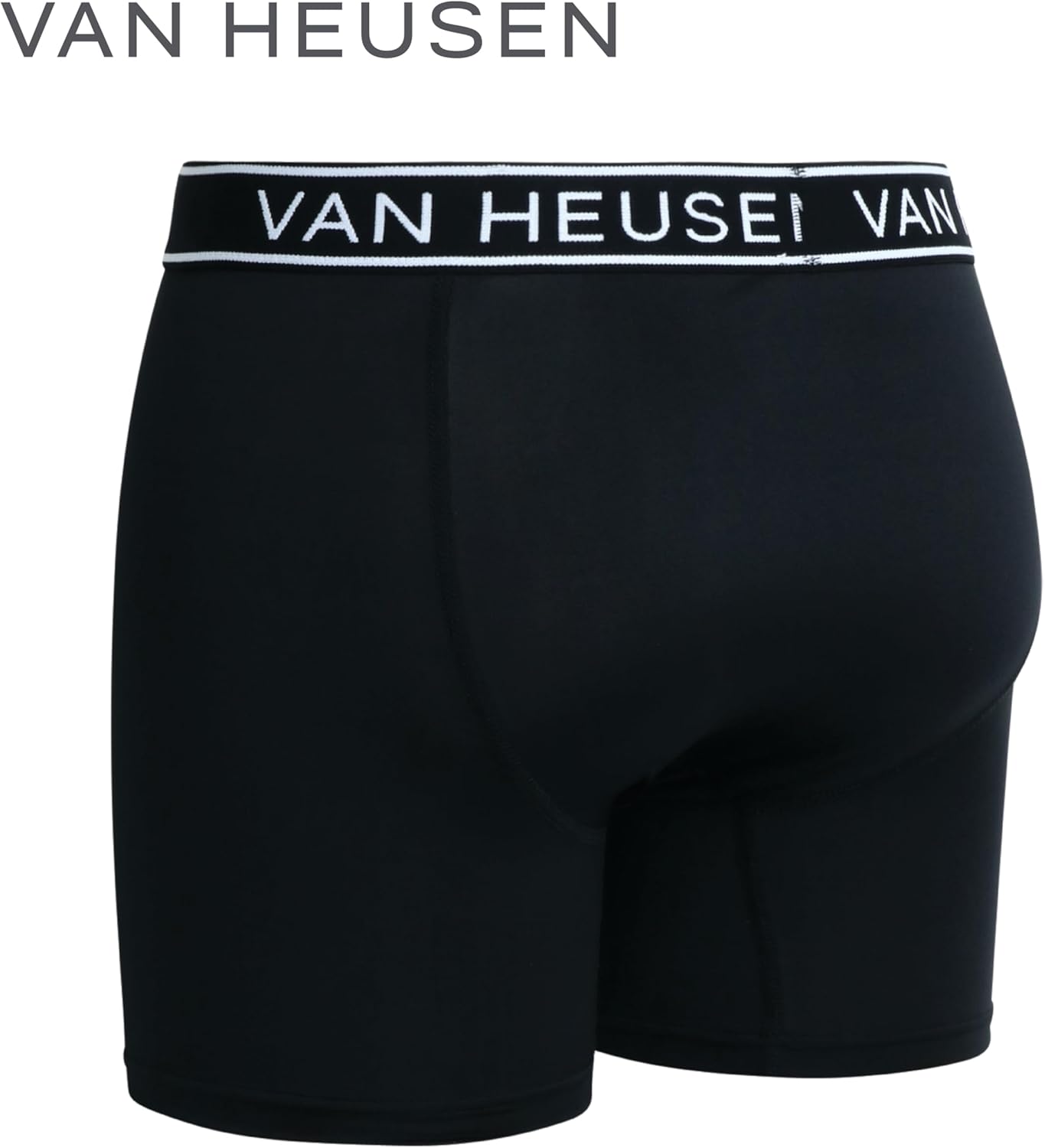 Van Heusen Mens Boxer Briefs - 12 Pack 6'' Inseam Soft Stretch Mens Underwear Boxer Briefs with Contour Pouch