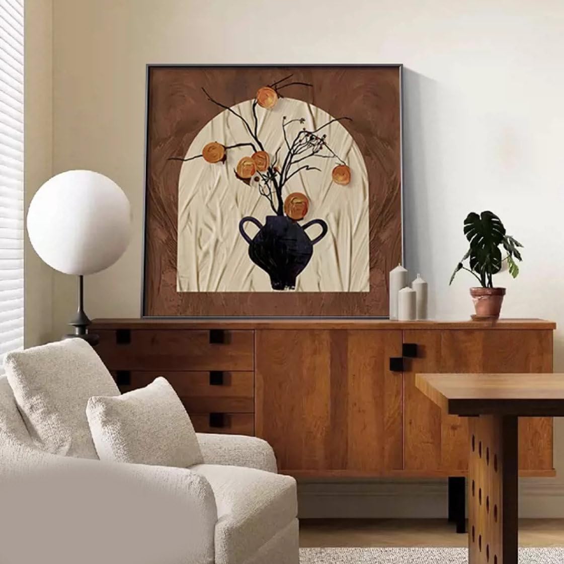 Amazon.co.jp: [XLOYP] 絵画 風景絵 70*70cm 抽象 花瓶 インテリア