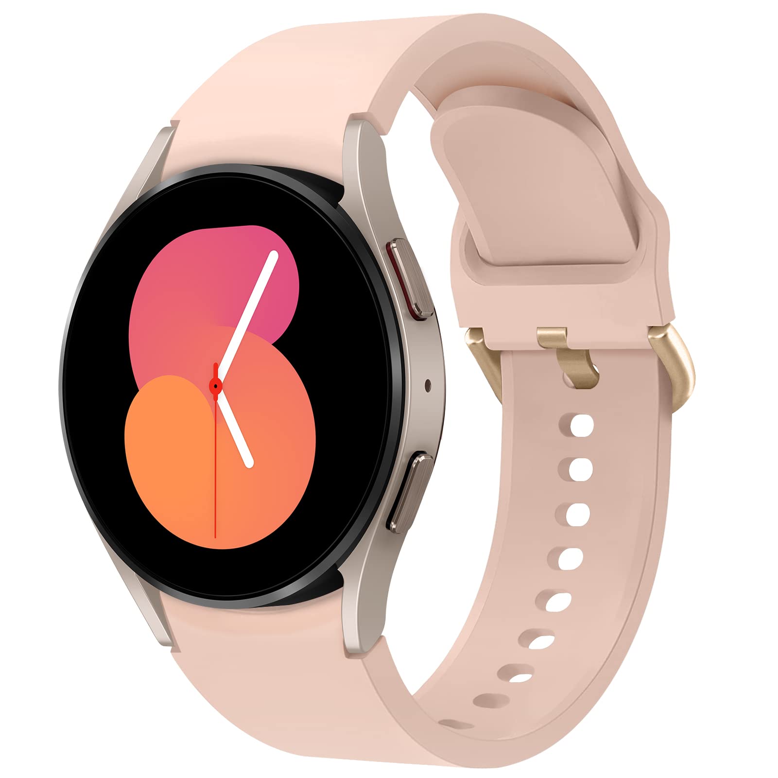 Bracelet Galaxy Watch 4 rose souple ajustement parfait sans interstice