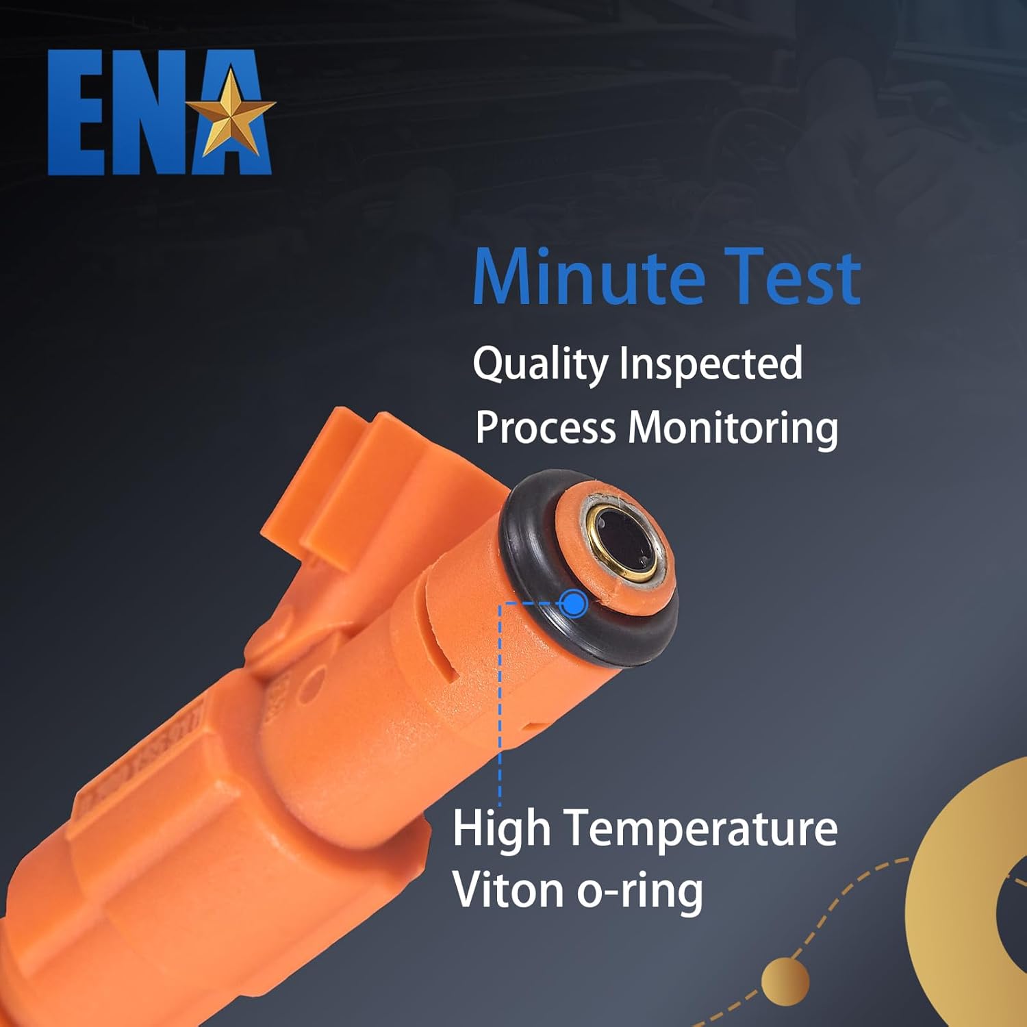 ENA 4 Holes Fuel Injectors Compatible with Lincoln Town Car Mercury Grand Marquis Ford Crown Victoria 2000 2001 2002 2003 2004 V8 4.6L Gas Set of 8 Replacement for 0280155917