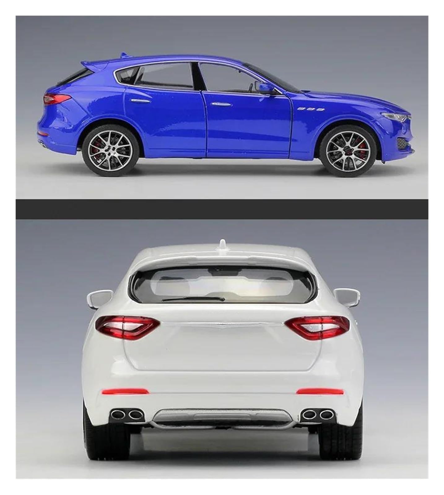 Modellino Diecast Modellismo da Collezione Auto 1:24 Per Maserati Per Levante Veicoli Modello In Metallo Pressofuso(bianco)