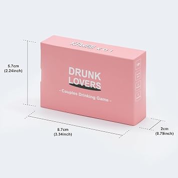 KAWAII KOI DRUNK LOVERS - Couples Drinking Game for Date Night, 54 Game Cards, Couples Games, Romantic Valentines, Card Game for Couple