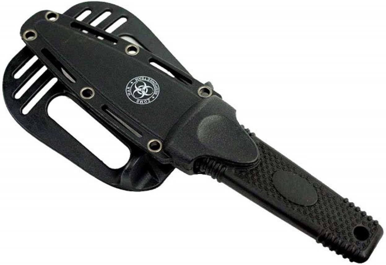 7.75" Zomb-War Black Boot Hunting Knife with Sheath
