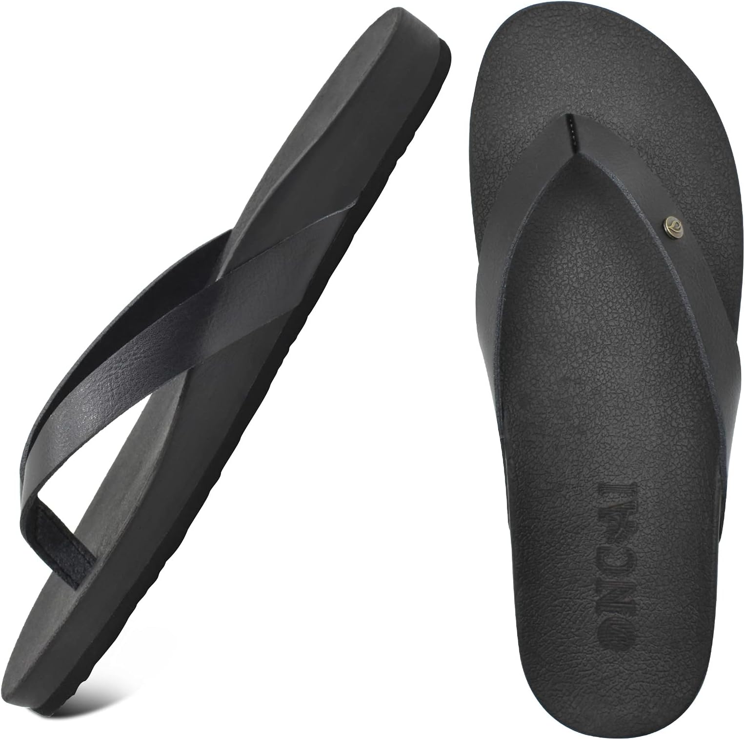 adidas black flip flops