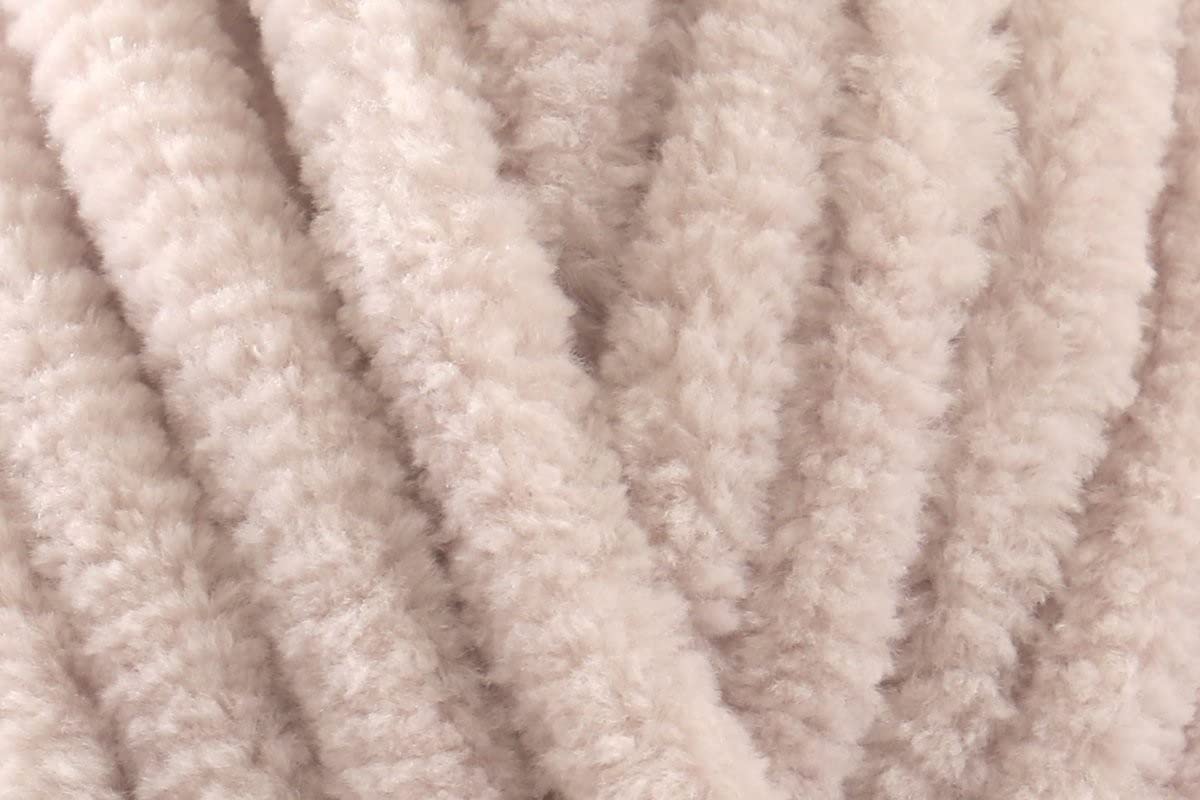James C Brett Flutterby Huggable Super Chunky Yarn 100% Polyester Chenille Texture for Crochet, Knitting Wool, Baby Toys, Blankets cushions - 250G Ball - Oatmeal (UG2) - Single (1 Ball)