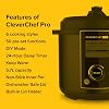 Drew&Cole CleverChef Pro 6-in-1 Digital Pressure Cooker 5.7L - Multicooker, Slow Cooker, Soup Maker, Rice Cooker, Sous Vide - Free Recipe App - Energy Efficient Cooking - Non-Stick Coating - Black