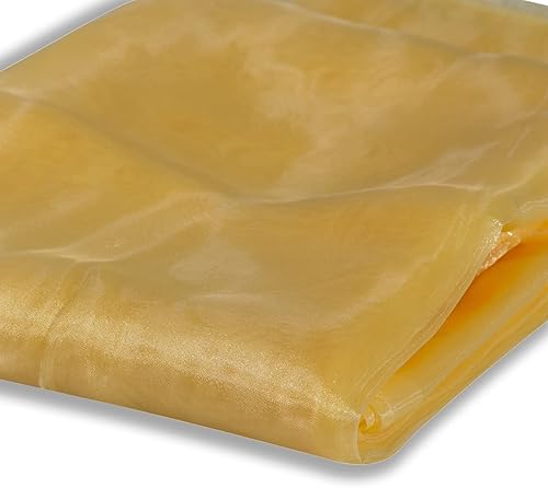 Miniatura 3 de Tela de organza transparente  5 yardas de largo  44 pulgadas de ancho  Perno de organza transparente sólido nupcial para vestidos de boda,