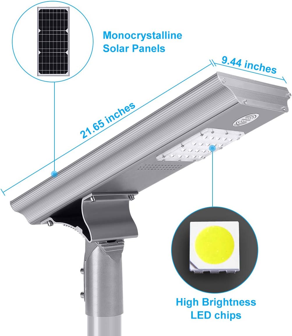 Flаѕh Sаlе 20W Solar Street Lights, Solar Street Light Dusk to Dawn with Remote Control,All in one Solar Area Lighting with PIR Motion Sensor and Light Sensor,for Yard,Garden,Parking Lot
