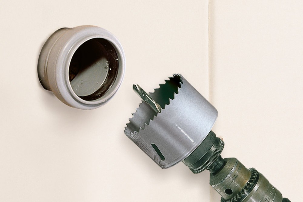 wolfcraft Set di seghe a tazza BIM "Sanitari", Ø 25–83 mm, 6-pz. I 5422000 I Per legno, plastica, metalli e materiali per costruzioni a secco, Ø 25-83 mm, profondità di taglio 40 mm