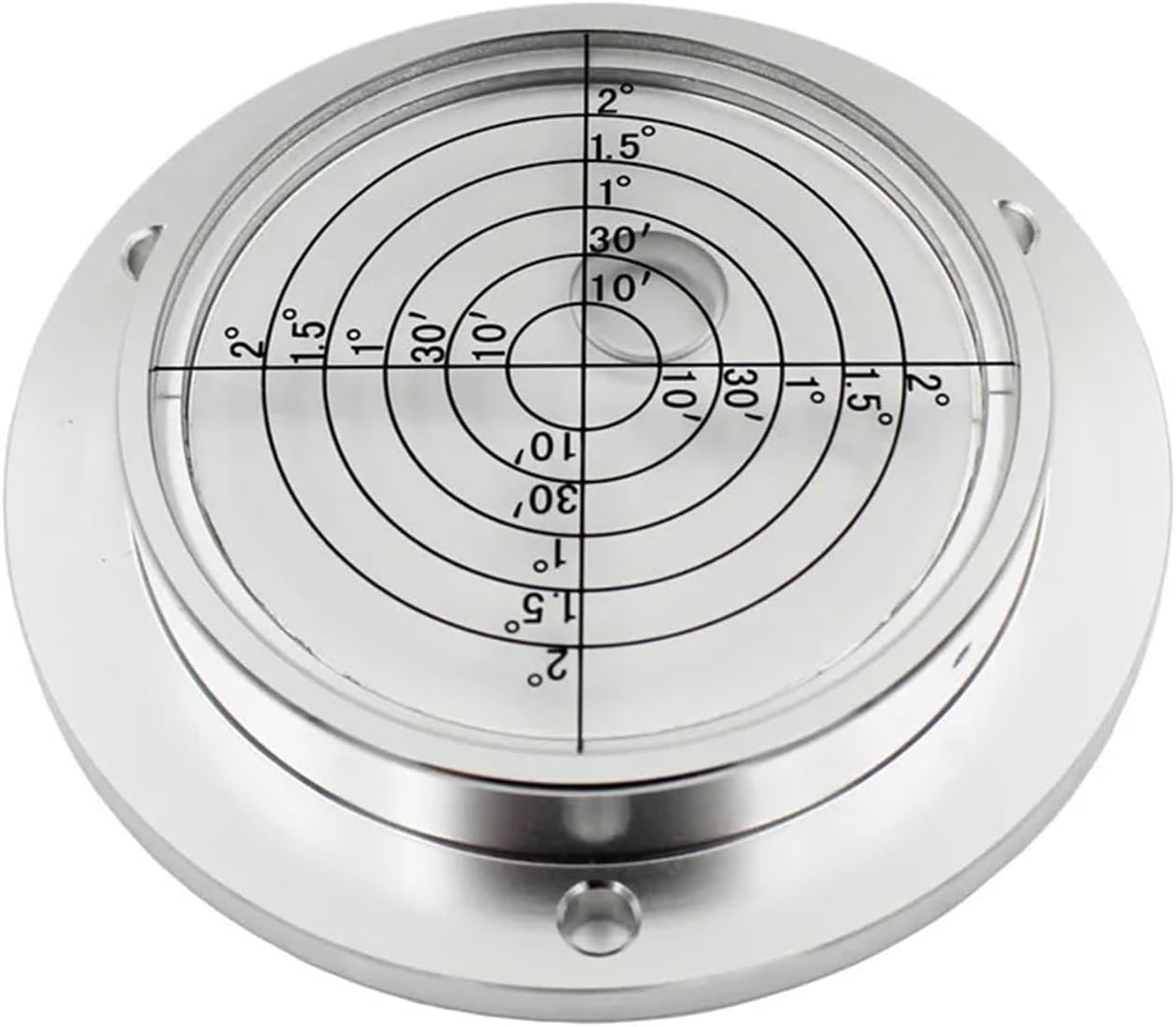 High Precision Metal Disc Level Crane Level Bubble Size 80x62x15mm White Color Precise Positioning