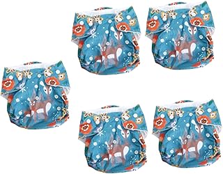 5 Peças Calças De Fraldas Calções De Banho Para Crianças Calções De Banho Infantis Fraldas Para Adultos Fraldas Reutilizáveis Para Bebês Fraldas Reutilizáveis Para Crianças Amosfun