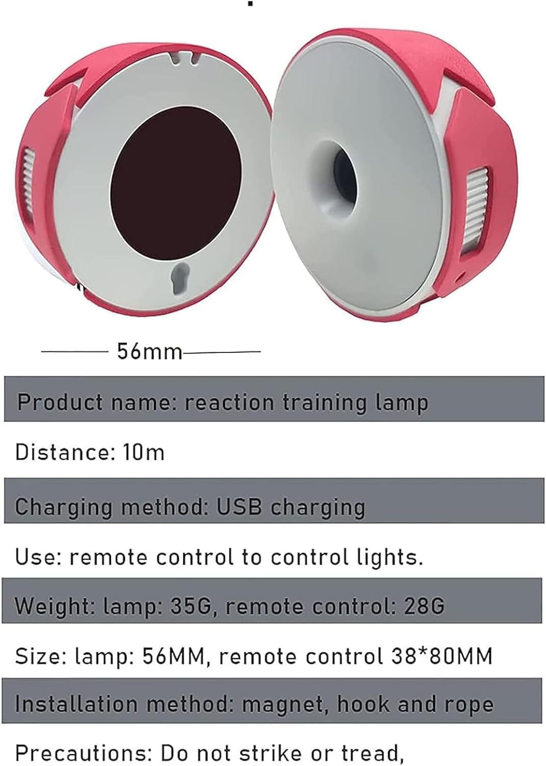 Luci da allenamento – Attrezzi per allenamento fitness sportivo, attrezzatura per allenamento riflessivo per fisioterapia e miglioramento del fitness