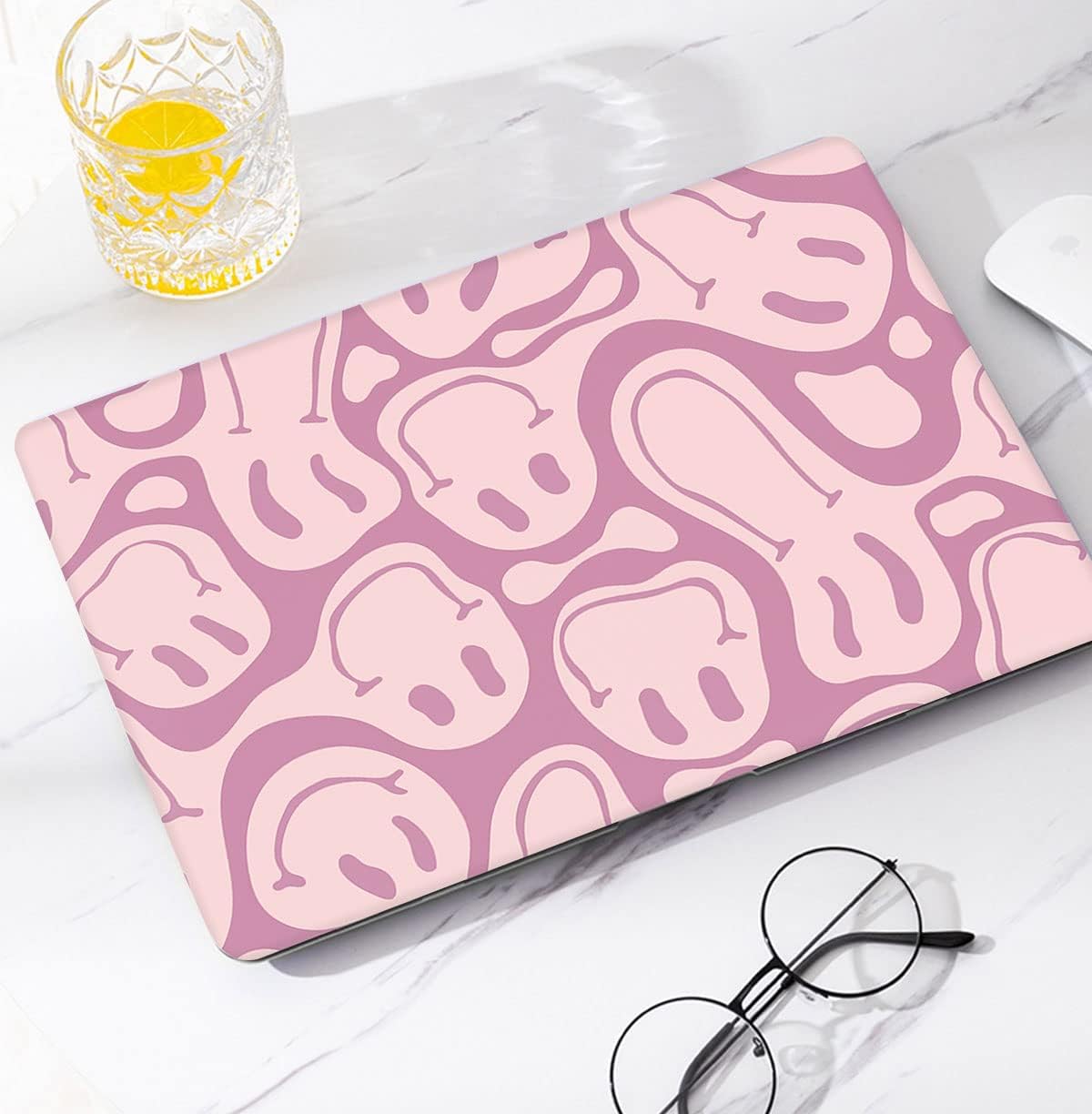 Watbro Compatible MacBook Air 13 inch Laptop case 2020 2019 2018 Release A2337 M1/A2179/A1932, Retro 70's Modern Pattern case, Suitable for MacBook Air 2020 with Touch ID