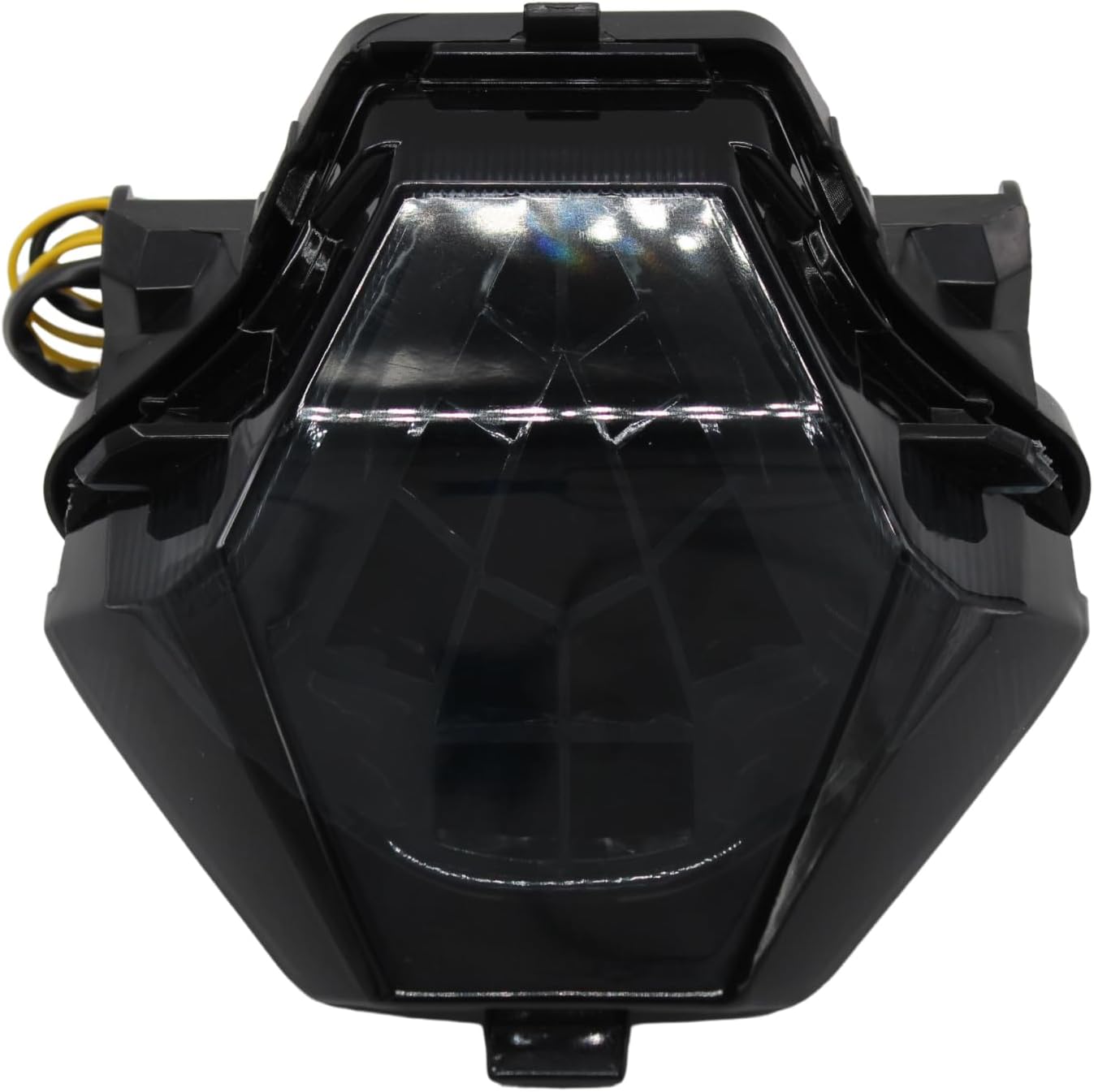 Motorcycle LED Tail Light - Integrated LED Tail Brake Turn Signal Light Compatible with YAMAHA FZ-07 14-17 MT-25 03 07 YZF R3 R25 2014-2021 (Black)