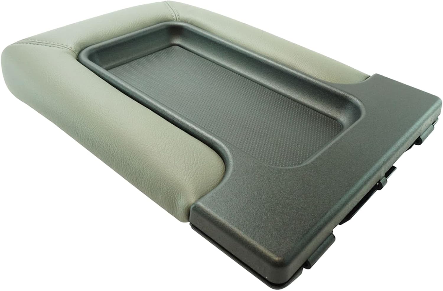 TRQ Center Console Lid Repair Kit Light Gray Compatible with GM Pickup Truck SUV