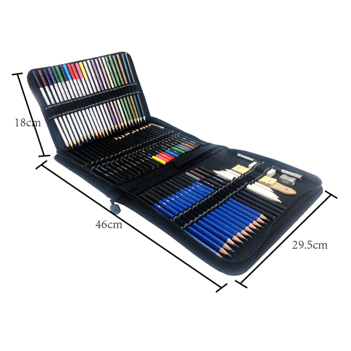YARNOW Kit de Lápices de Dibujo para Estudiantes de Arte, Negro