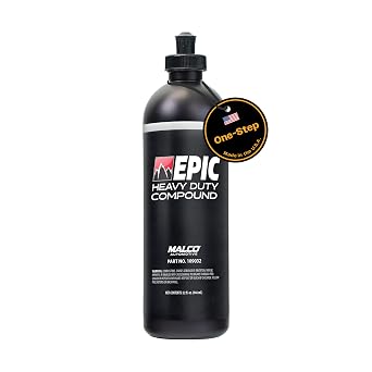 Malco Epic Heavy-Duty Car Polishing Compound for Paint Correction, 16 Oz.