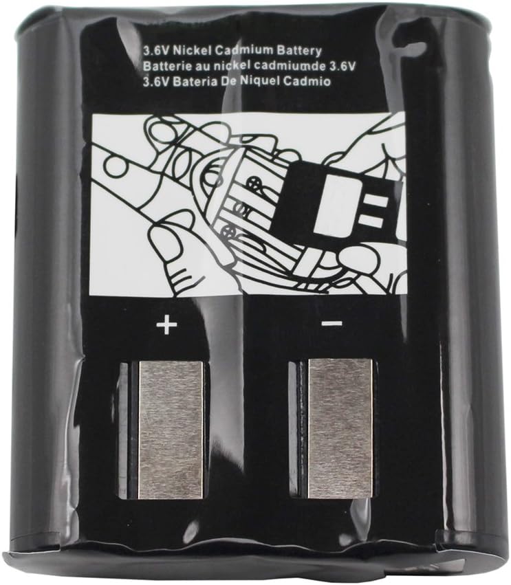 5 Pack 3.6V 700mAh Replacement Two-Way Radio Battery for Motorola 53615 m53615 KEBT-071-A KEBT-071-B KEBT-071-C KEBT-071-D Talkabout Radio MR350 MJ270 EM1000 T5000 FV500 FV800 T5950 T6000