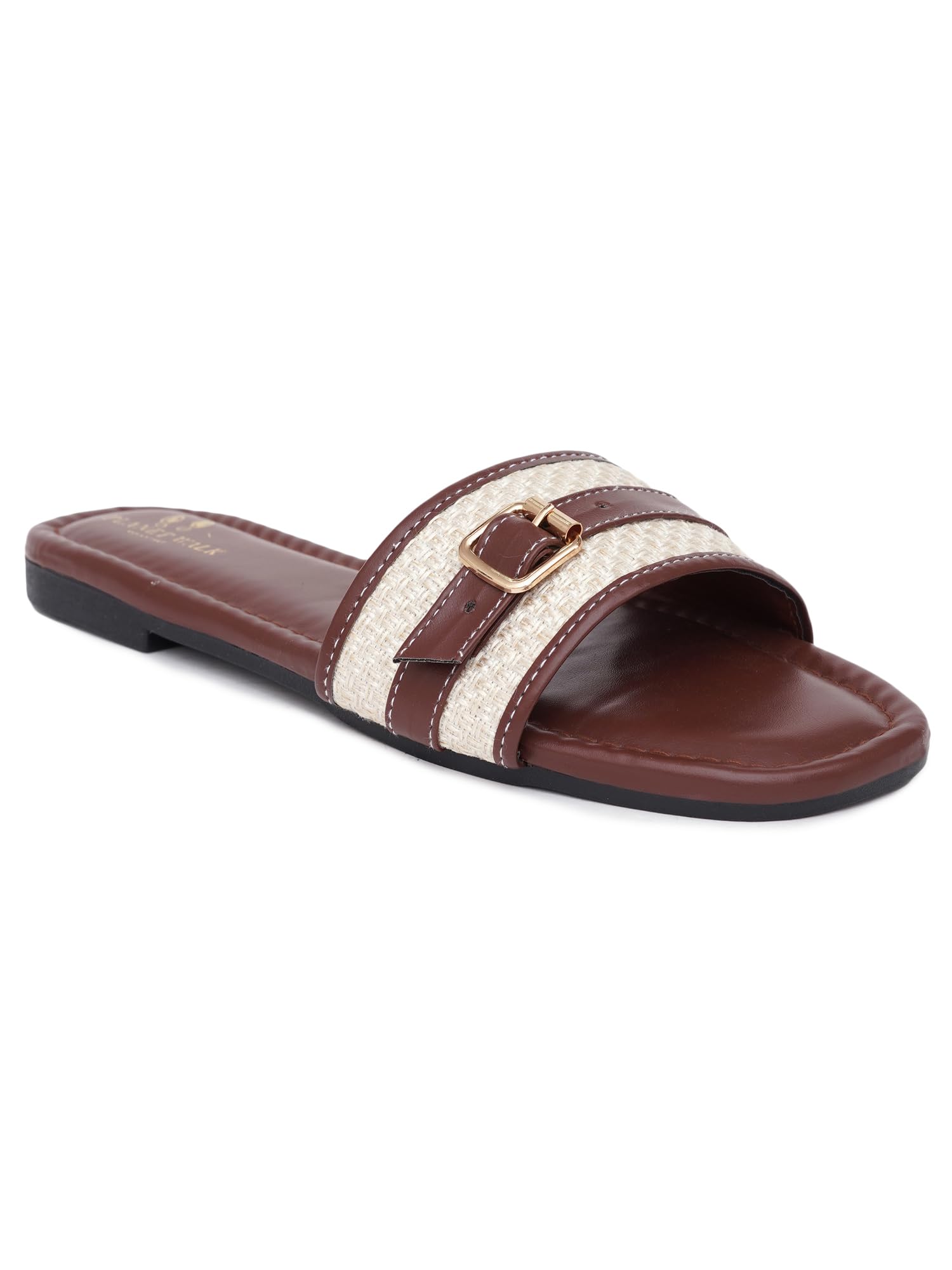 Women Stylish Flat Sandals Open Toe Comfortable Daily Wear Casual Slip-On Footwear-image-33
