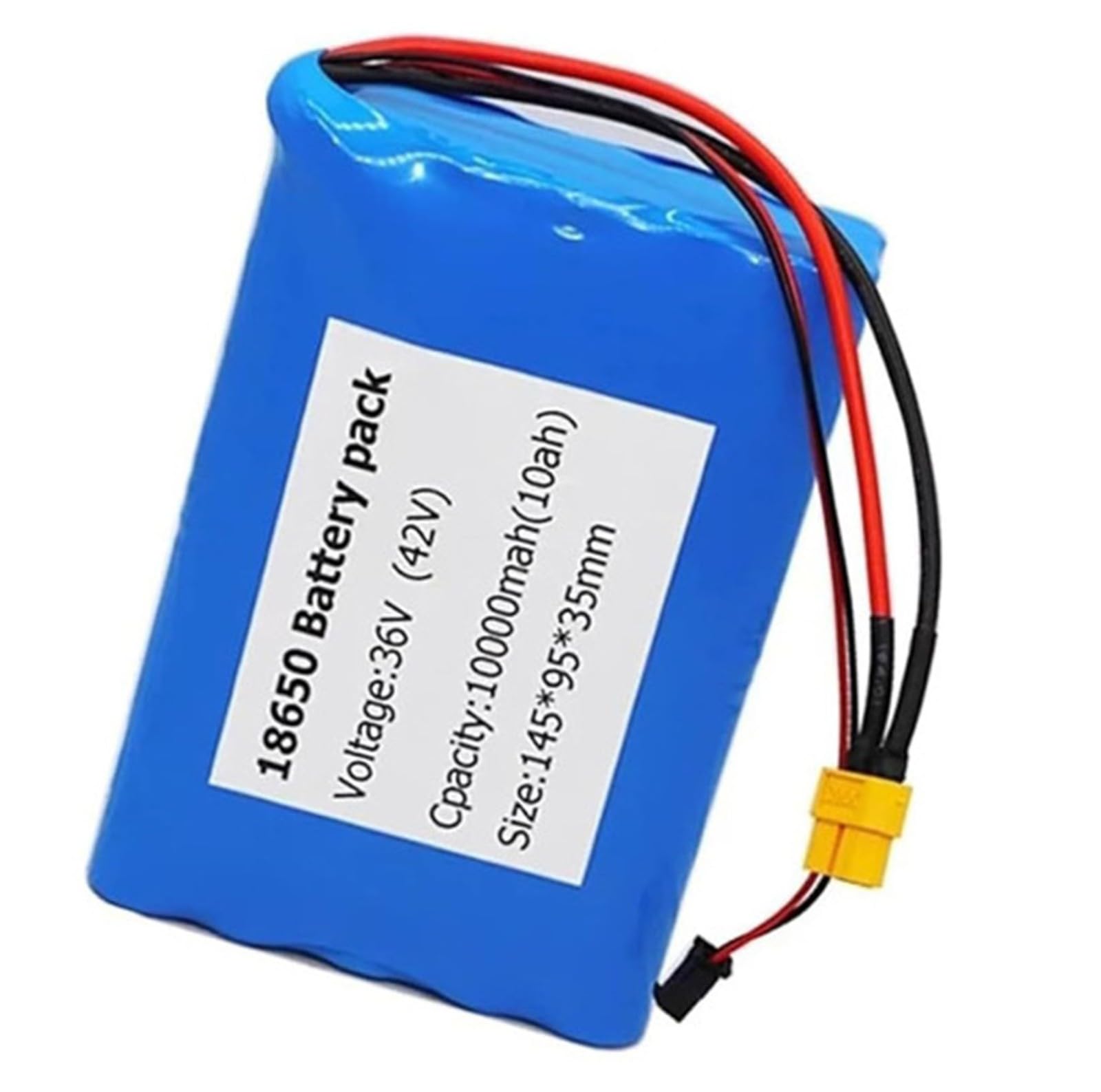 36V 10AH Batterie De Vélo Électrique 10S2P Lithium-ION Battery pour Trottinette Électrique avec Chargeur 42V 2A Matériau PVC Étanche Batterie De Remplacement