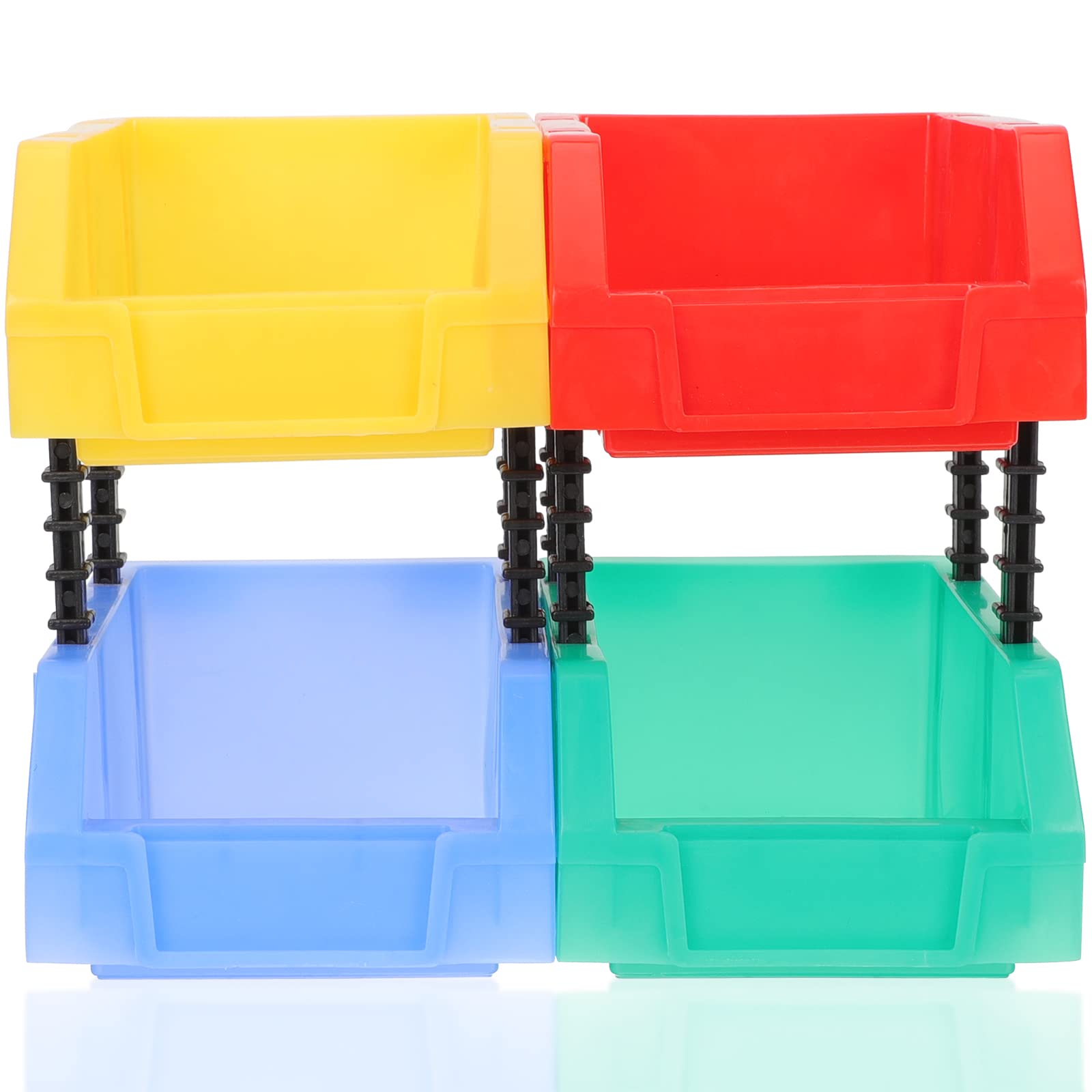 Boîte de rangement plastique empilable HANABASS pour l'organisation de la maison
