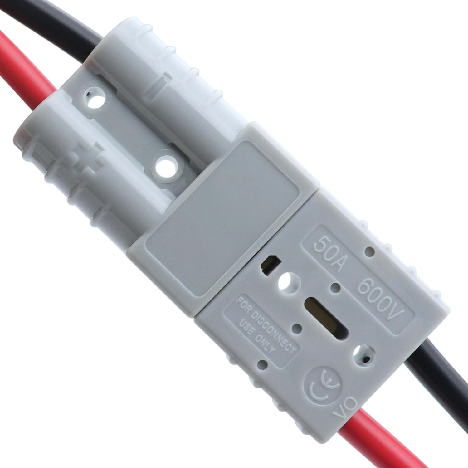 50A 600V Anderson Connector Plug with O-Ring Battery Connector Cable 8AWG 30cm (11.81inch) Cable Battery Quick Connector Forklift Plug Wire Trailer Power Storage Harness Power Forklift