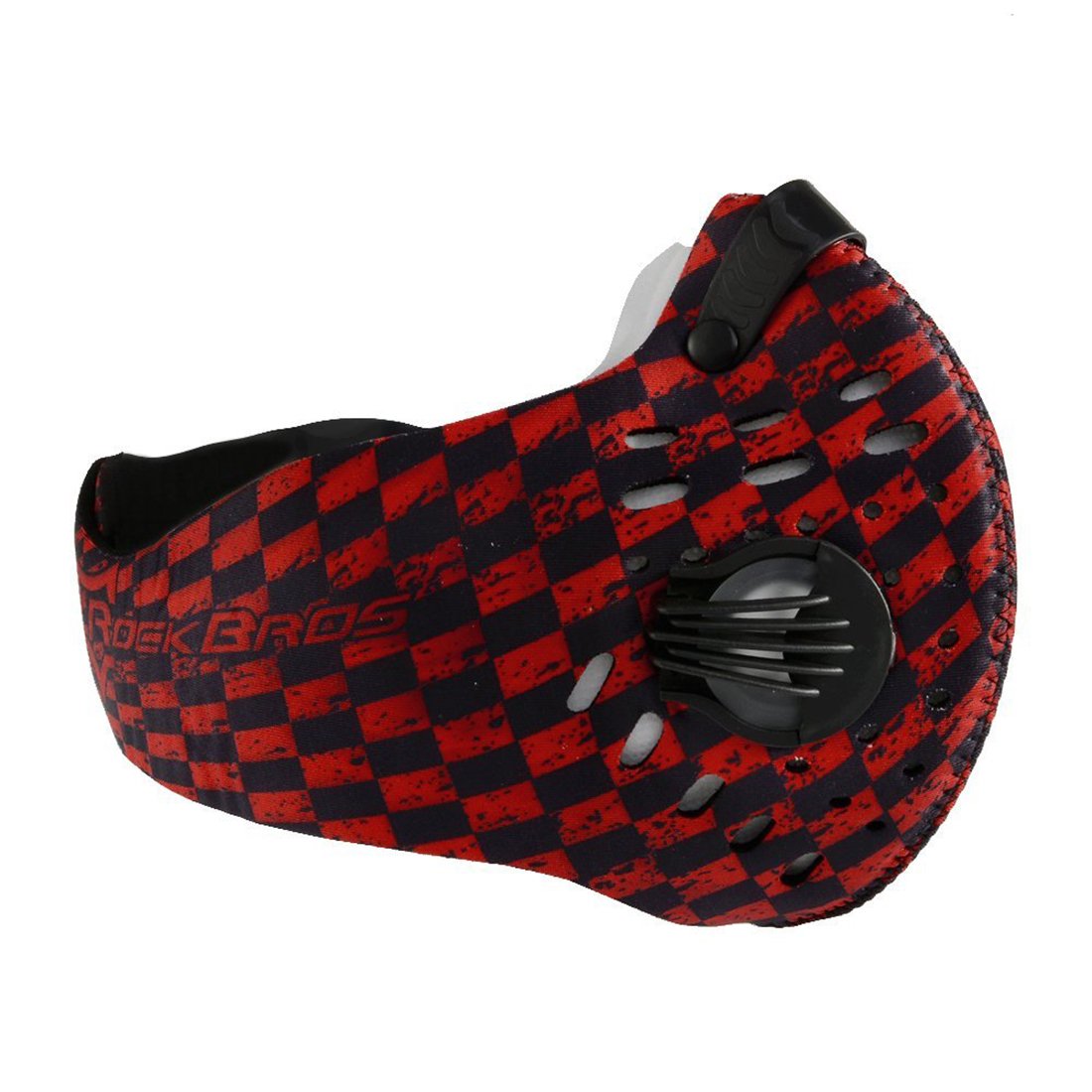 Jonty™ Red Print Neoprene PM 2.5 N95 Anti Pollution Activated Carbon Dust Face Mask with Breathing Valve 4