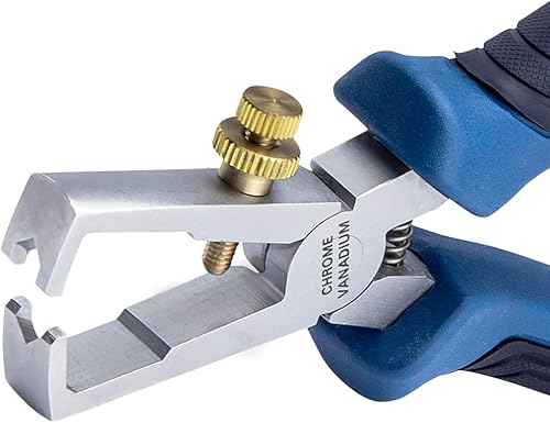 Miniatura 5 de Bosch Professional 1600A01V03 - Pelacables (6.299 in, acero al cromo-vanadio, agarre suave), color azul