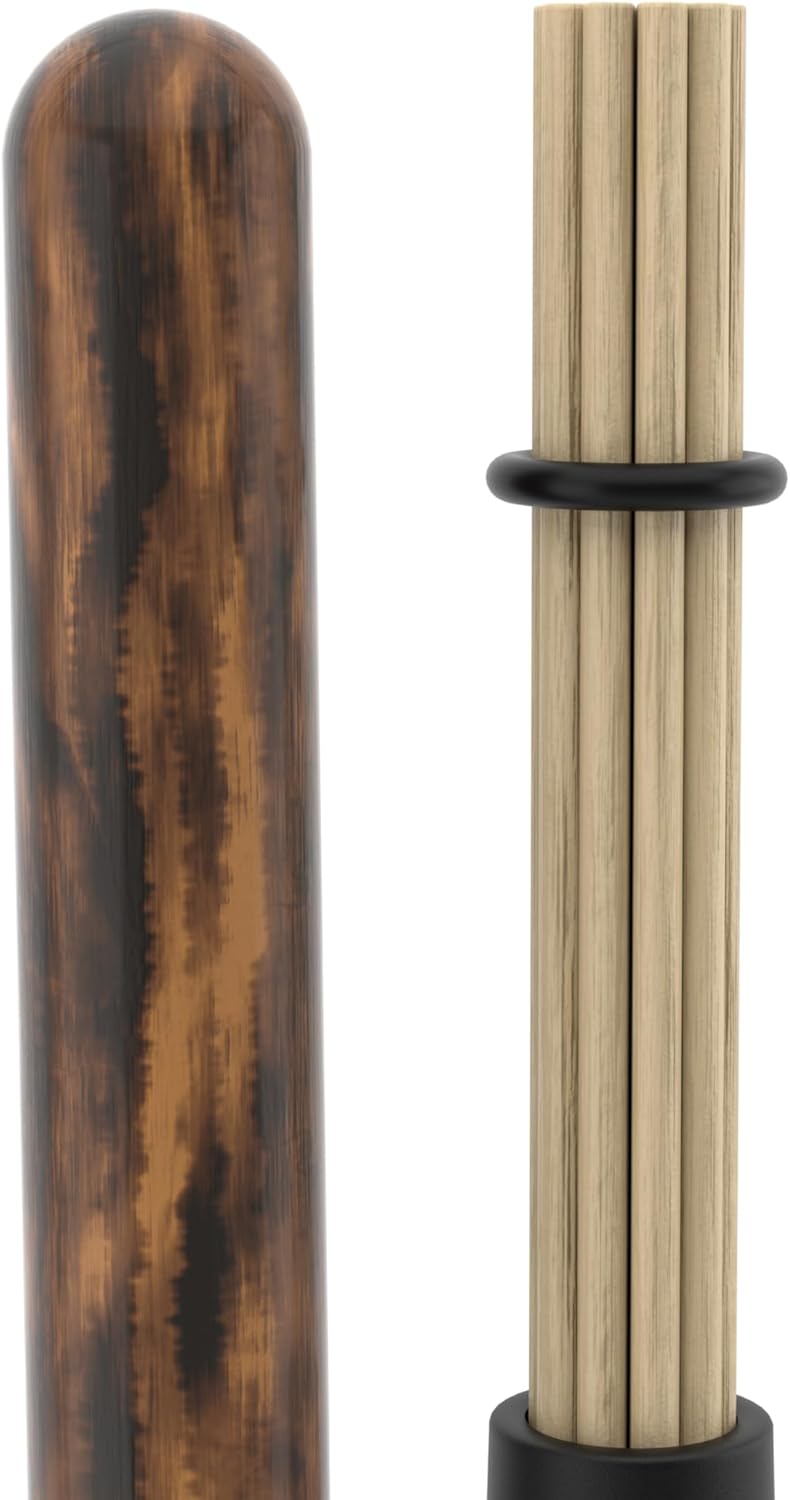 ProMark Hybrid Bamboo Rods Drum Sticks - Firegrain Bamboo Dowel Drumsticks - Classic Rod Sound with Feel & Response of Drum Stick - 2B, .675" Diameter - 16" Length - 1 Pair