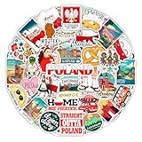 100Pcs Poland Stickers for Luggage, for Water Bottle, Polish Flag Stickers Small- Poland Party Supplies, Polish Gifts - Gift for Women & Men