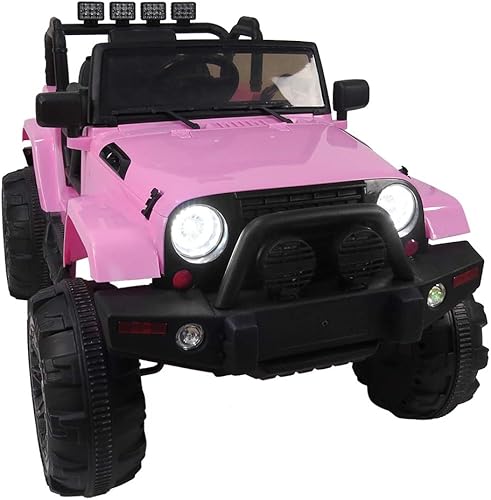 Miniatura 1 de Winado Camión para niños vehículos motorizados con batería de 4 ruedas de 12 V con control remoto reproductor de MP3 LED y bocina y 2 puertas