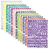 1512 Pieces 12 Sheets Self Adhesive Vinyl Alphabet Numbers Stickers, YETOOME Colorful Waterproof Mai
