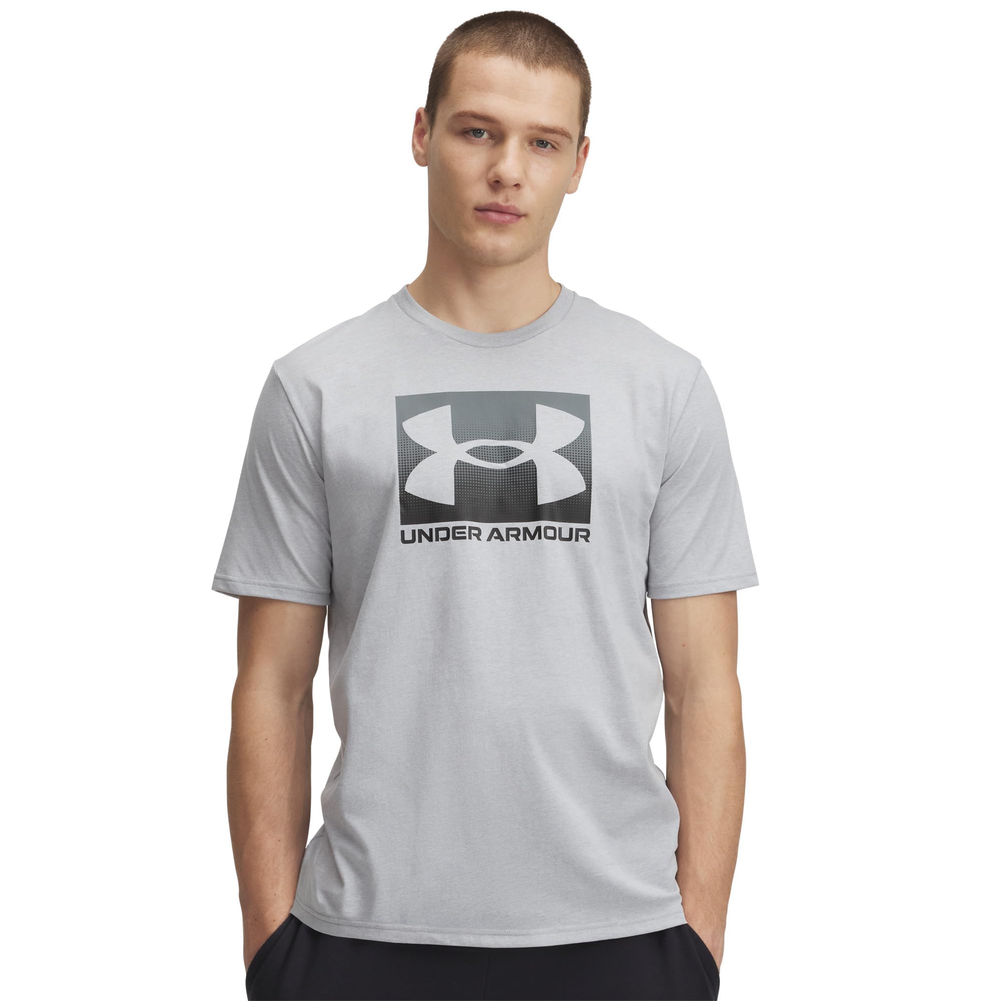 Under Armour Men'S Training Boxed Sports Logo T-Shirt - Grey