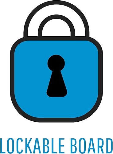 Miniatura 9 de MasterVision Tablero cerrado resistente al agua, superficie magnética de borrado en seco, 30 x 26,5 pulgadas con marco de aluminio