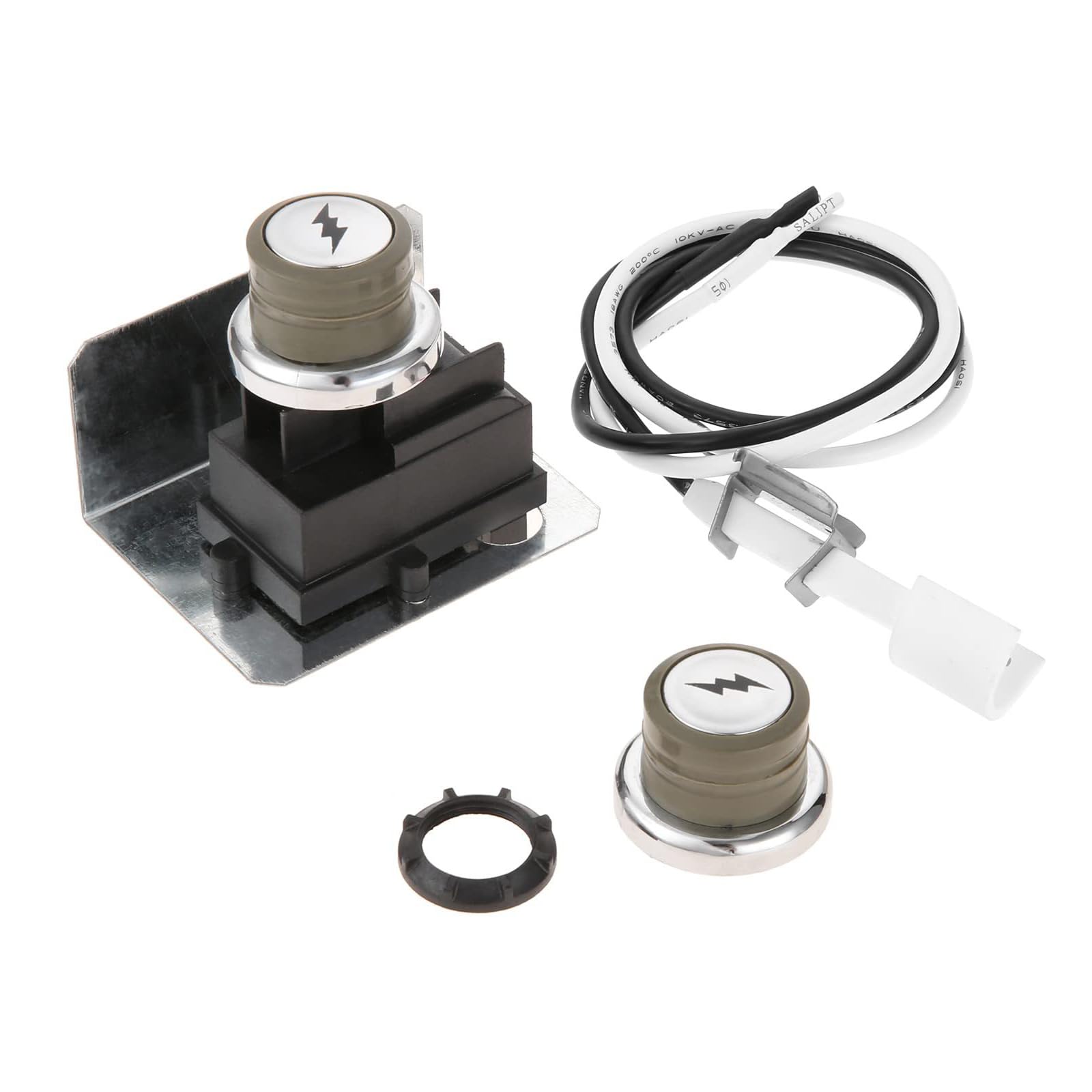 Buxuaaaa Igniters Replacement Kit Set Grill Ignition Button Kit Replacement Set for 300 Series Kitchen Appliance Parts