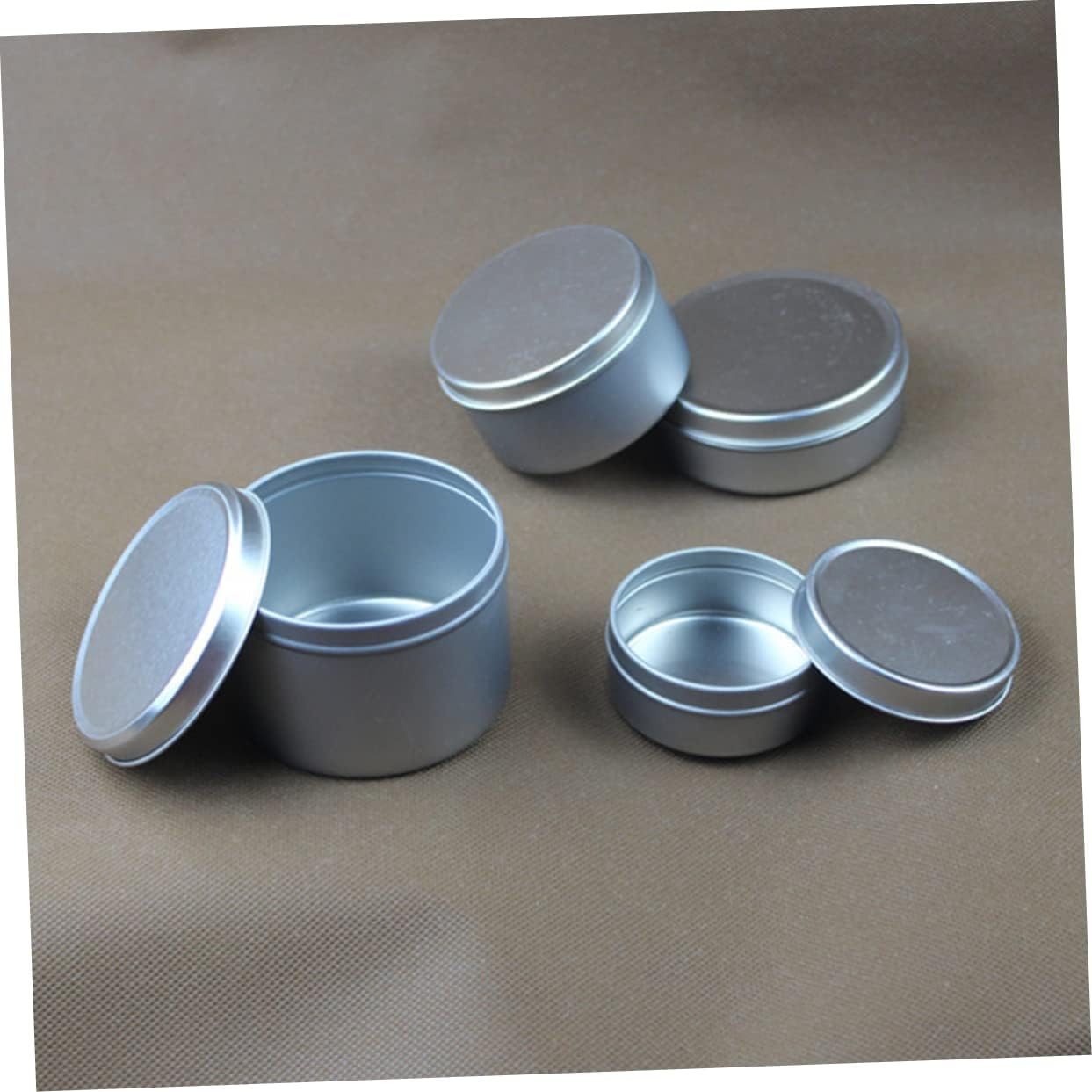 EPIGEIST 4pcs Travel Candle Making Iron Boxes Tin Box Candle Maker Kit Easy DIY
