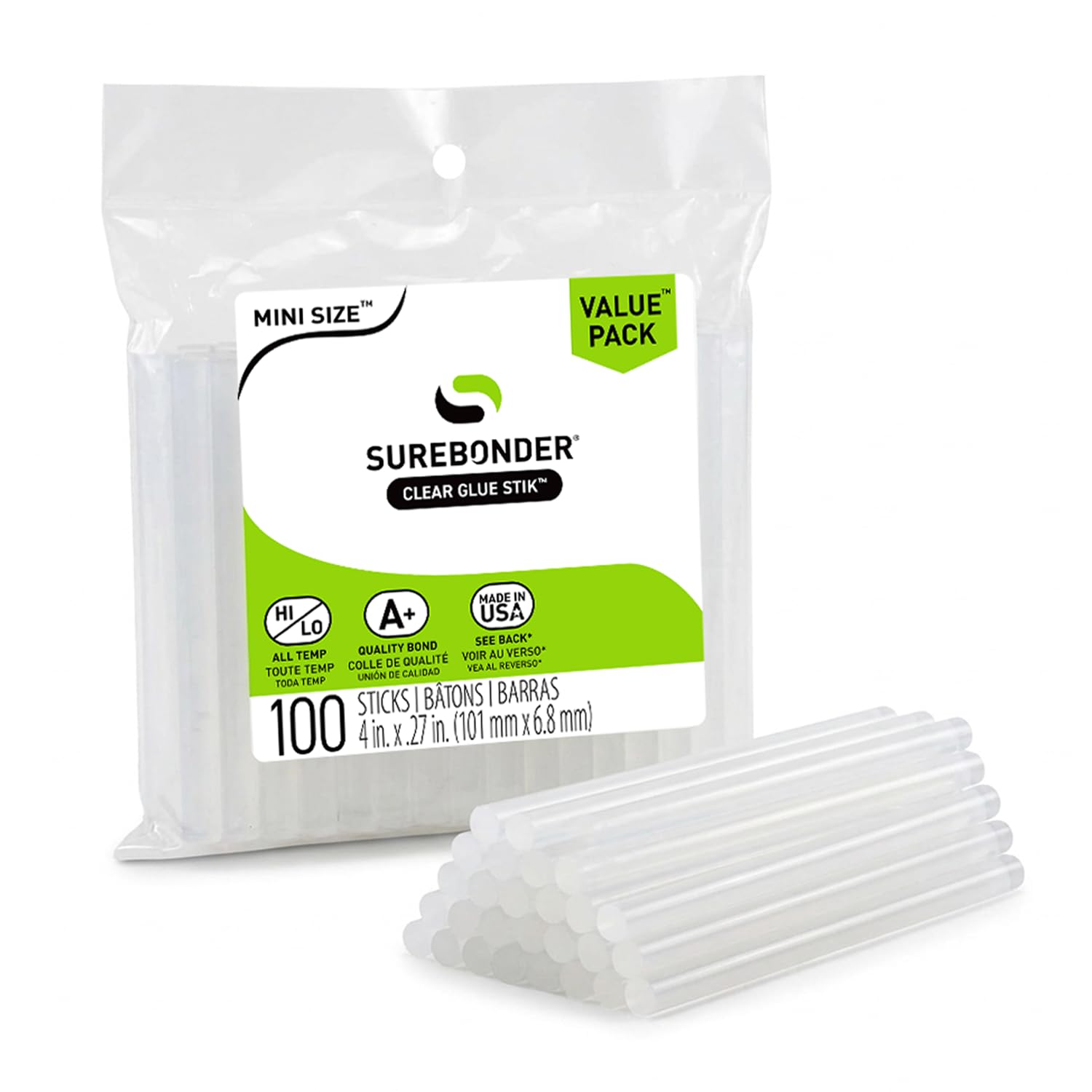 All Purpose Stik Mini Glue Sticks: .27x4 100-Pack-image-21