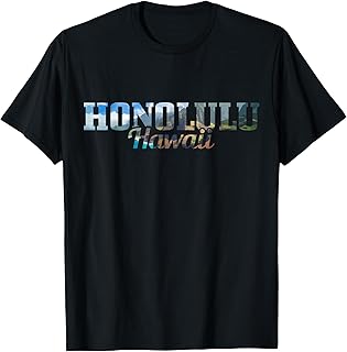 Honolulu Hawaii Surfer Gift Souvenir T-Shirt