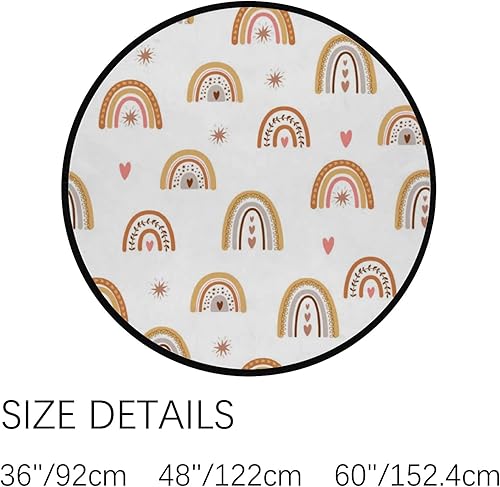 Miniatura 3 de Hapuxt Alfombras redondas de 36.2 pulgadas para interiores, ultra suaves, súper absorción de agua, cómodas alfombras de entrada para sala de estar,