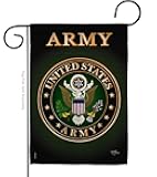 US Army Garden Flag Home Decor Armed Forces Decorations Officially Licensed American Decorations Military Memorabilia Remembrance Wall Tapestry Retire Outdoor Yard Banner Veteran Memorial Day Gifts Made In USA